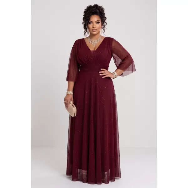 Damenkleid NUMOCO 654-6 ROTWEIN 