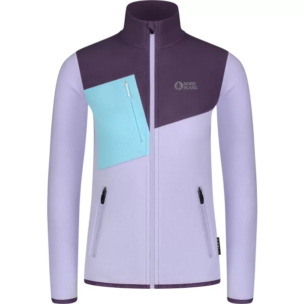  Leichtes Fleece-Sweatshirt für Damen NORDBLANC BEECH NBSFL8375 LILA 