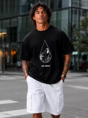 Herren-T-Shirt DSTREET NX1001R-BK-O SCHWARZ