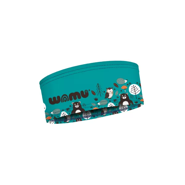  Sport-Stirnband für Kinder WAMU MEDVĚDI TÜRKIS 