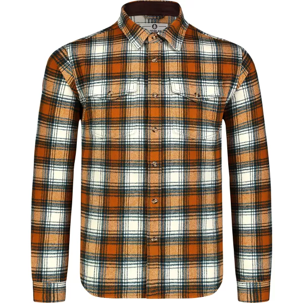  Herren-Flanellhemd NORDBLANC MOOR NBSSM8368 BRAUN 