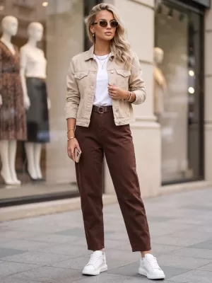 Damenhosen DSTREET UY3133 BRAUN