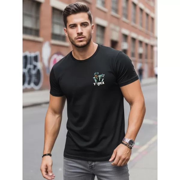  Herren-T-Shirt DSTREET NX0141R-BK SCHWARZ 