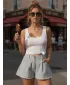Damen-Shorts DSTREET SY0534 HELLGRAU
