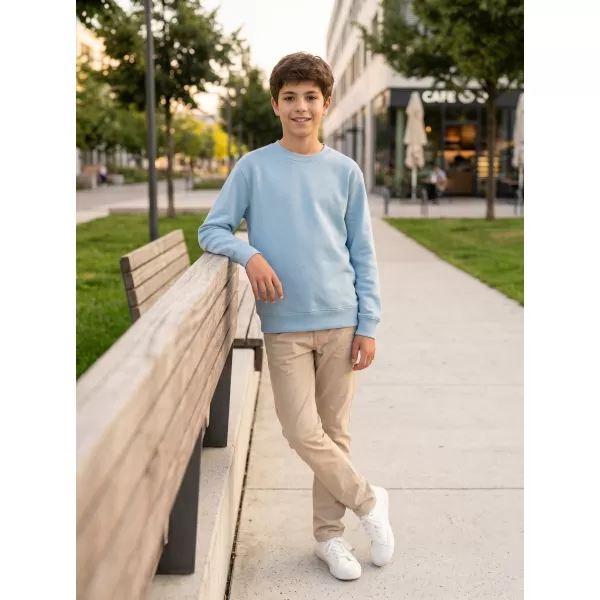  Kinder-Sweatshirt MALFINI CREW 427 HIMMELBLAU 