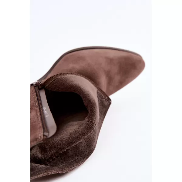  Damen-Stiefeletten SERGIO LEONE BT-49-S BRAUN 
