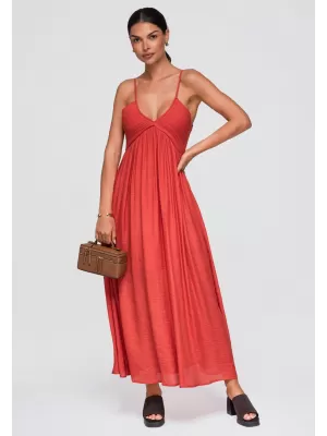 Kleid OMBRE OW-DLR-E0009 ZIEGEL