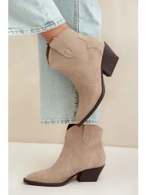 Damen-Stiefeletten BOTO 6338 BEIGE
