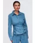 Damenhemd OMBRE OW-SH-E0070 BLAU
