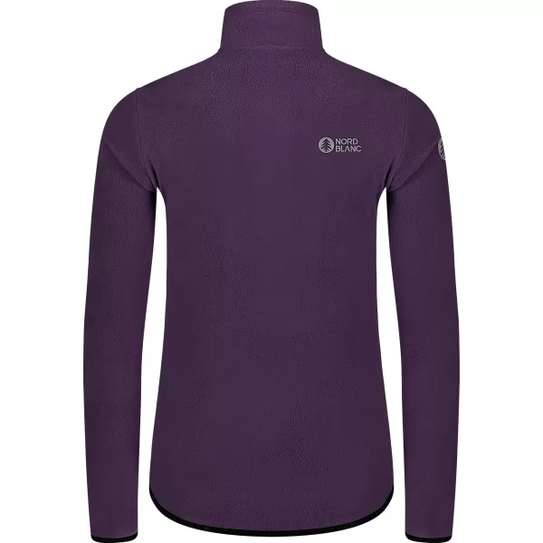  Leichtes Fleece-Sweatshirt für Damen NORDBLANC MAPLE NBSFL8374 DUNKELVIOLETT 