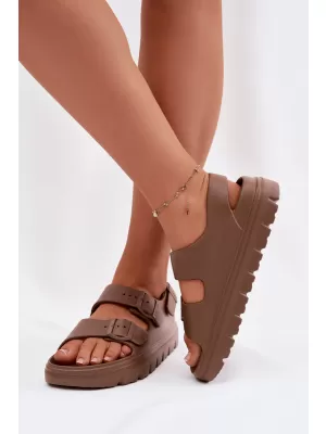 Damensandalen BIG STAR SHOES TT274A035 BRAUN/BEIGE