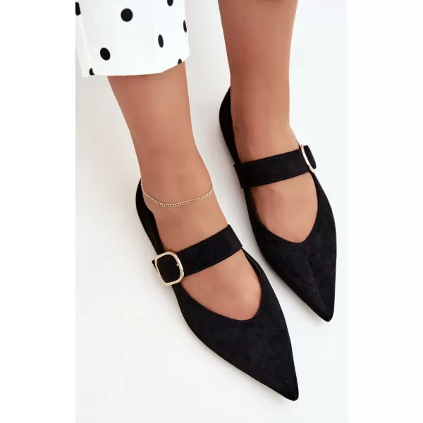  Ballerinas für Damen BOTO CH943 SCHWARZ 