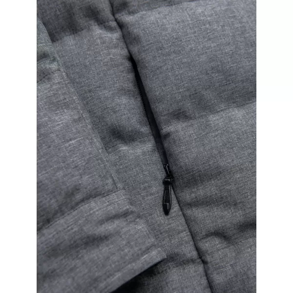  Gesteppte Hemdjacke für Herren OMBRE OM-JALP-0256 GRAUE MELANGE 
