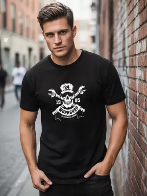 Herren-T-Shirt DSTREET NX075R SCHWARZ