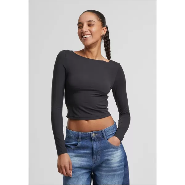  Damen-T-Shirt URBAN CLASSICS TB7721 SCHWARZ 