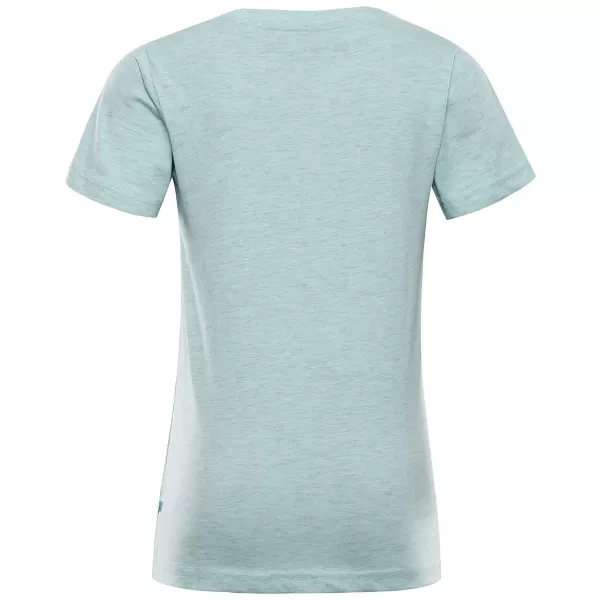  Meliertes T-Shirt für Kinder ALPINE PRO REJO 3 HELLBLAUE PC-VARIANTE 