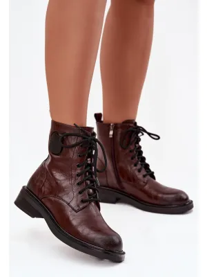 Damen-Stiefeletten MACIEJKA K7180-02/00-7 BRAUN