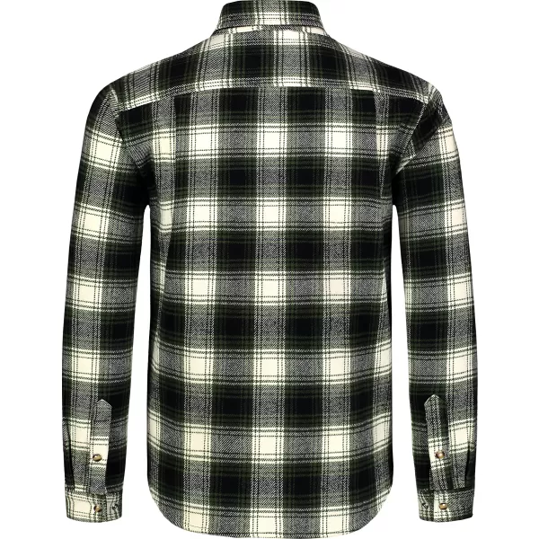 Herren-Flanellhemd NORDBLANC MOOR NBSSM8368 KHAKI 