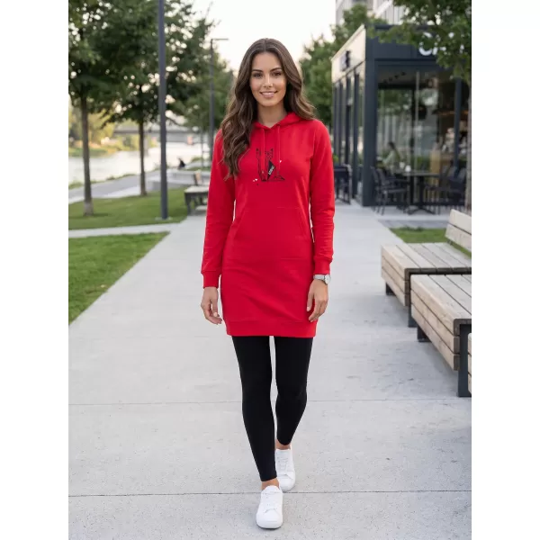  Erweitertes Damen-Sweatshirt ALTISPORT ALW091419 ROT 