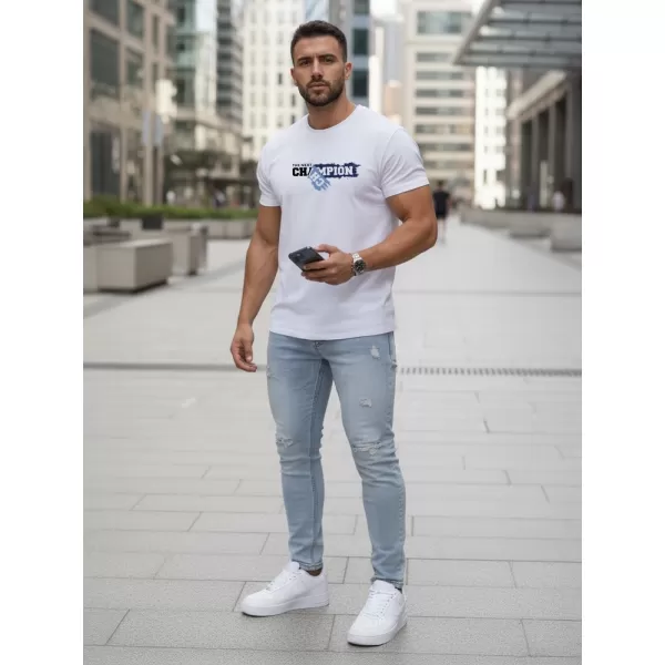  Herren-T-Shirt DSTREET NX5017R WEIß 