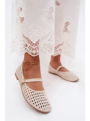Ballerinas für Damen BOTO ZA76 BEIGE