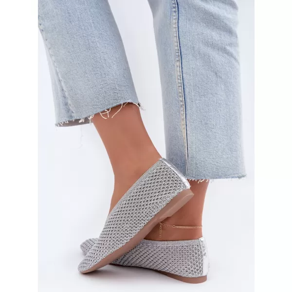  Ballerinas für Damen BOTO CH956 SILBER 