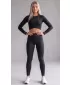 Lange Premium-Leggings für Damen (neue Größen) ALTISPORT VOJ/ALW021LEG05 SCHWARZ