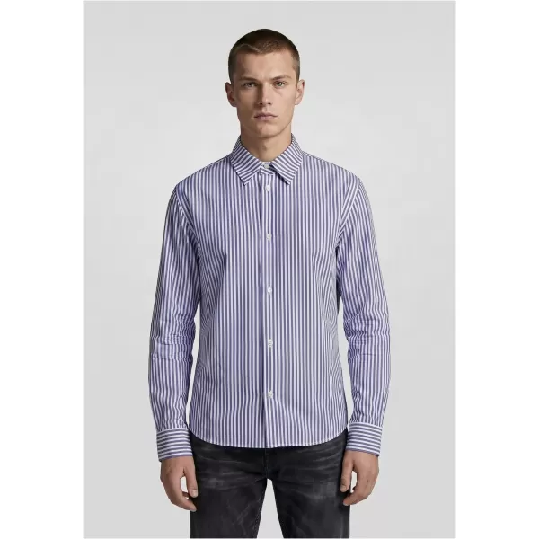  Herrenhemd URBAN CLASSICS TB8597-03326 BLAU/WEIß 