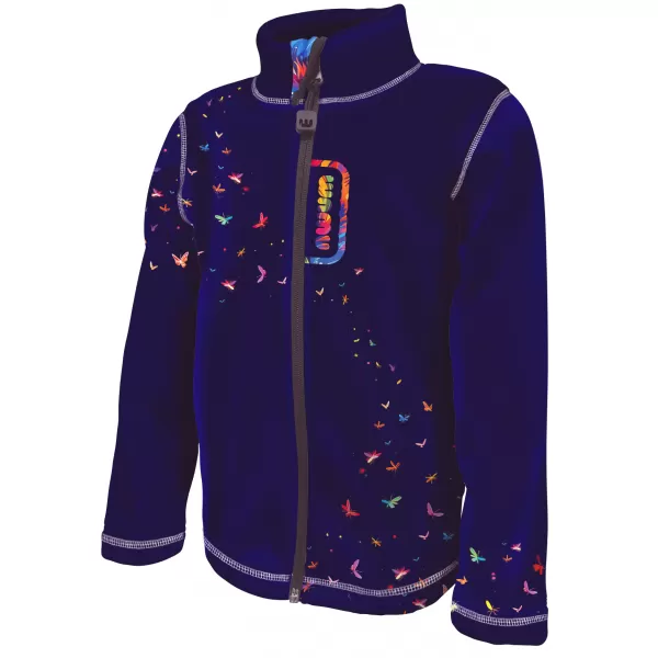  Fleece-Sweatshirt für Kinder WAMU DUHOVÁ KOČKA DUNKELVIOLETT 