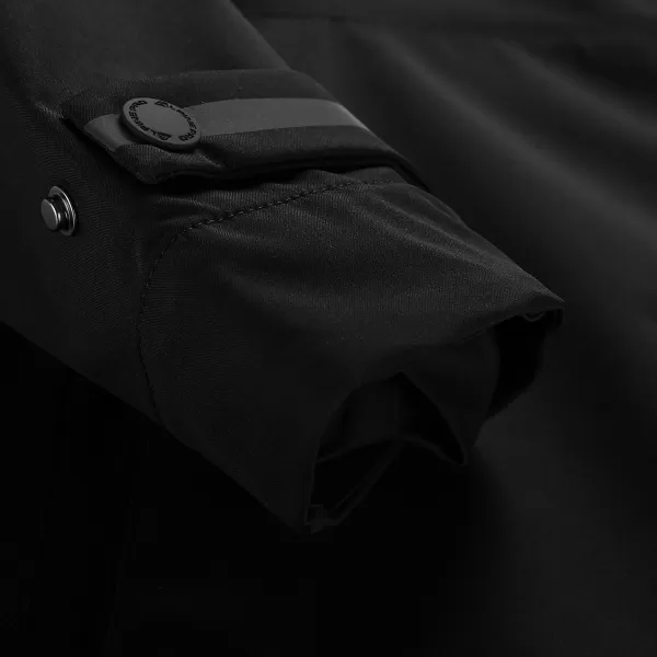  Wasserdichter Herrenmantel ALPINE PRO PERFET 2 SCHWARZ 