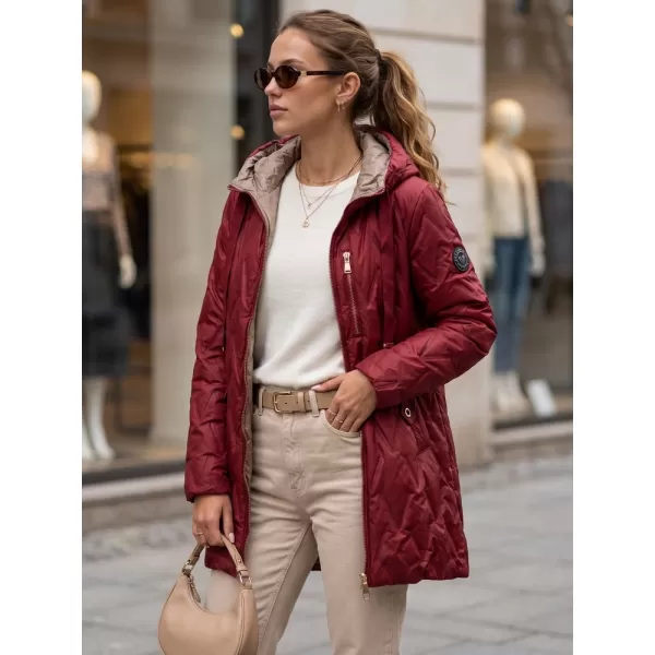  Damenjacke DSTREET TY5771 BURGUND 