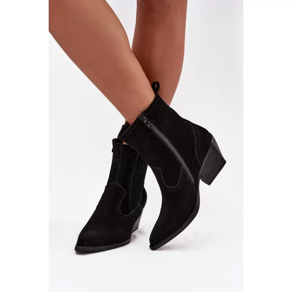  Damen-Stiefeletten BOTO 6350 SCHWARZ 