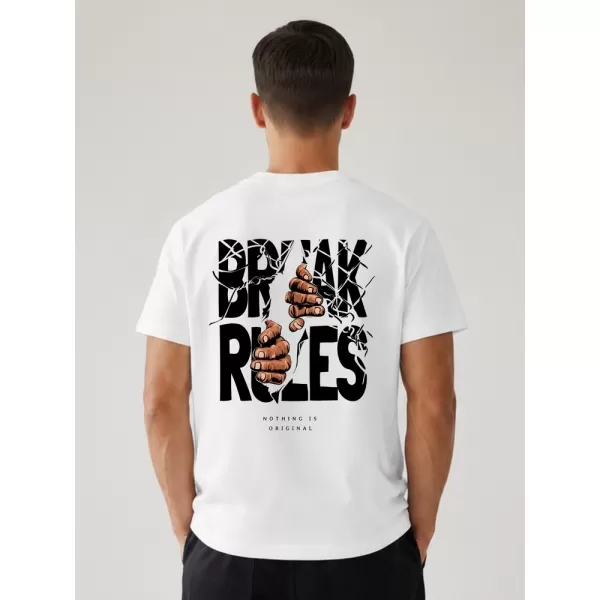  Herren-T-Shirt DSTREET NX4005R-WH-O WEIß 