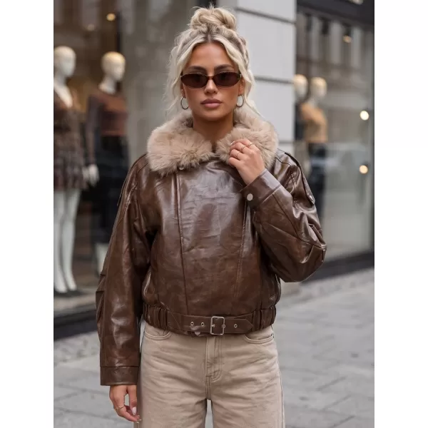  Damenjacke DSTREET TY5708 BRAUN 