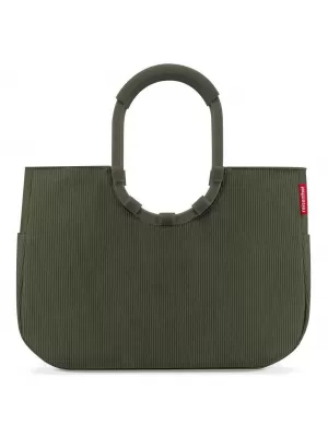 Einkaufstasche REISENTHEL Loopshopper L Cord KORDEL DUNKLER MATCHA
