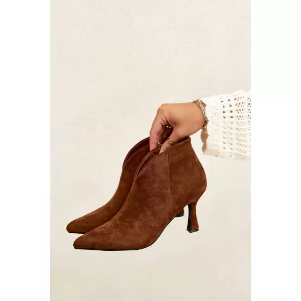 Damen-Stiefeletten BOTO D-219 KAMEL 