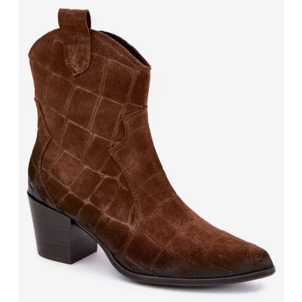  Cowboystiefel für Damen ZAZOO 1998 BRAUN 