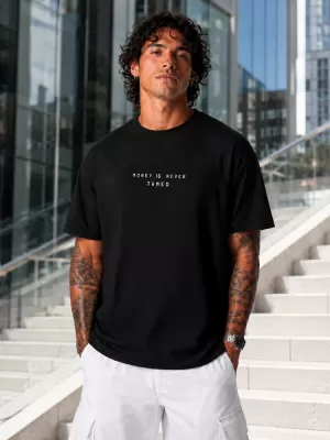 Herren-T-Shirt DSTREET NX4013R-BK-O SCHWARZ