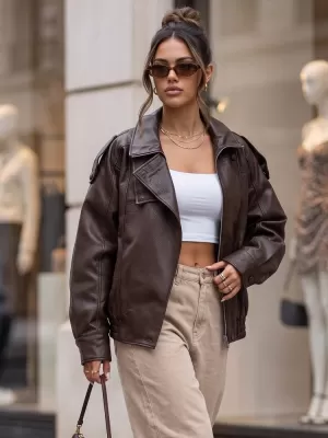 Damenjacke DSTREET TY5961 BRAUN
