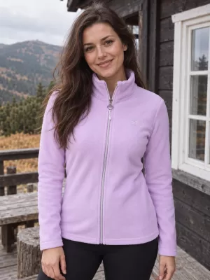 Fleece-Sweatshirt für Damen ALTISPORT ILKI VIOLETT