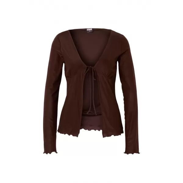  Strickjacke für Damen URBAN CLASSICS TB8187 BRAUN 