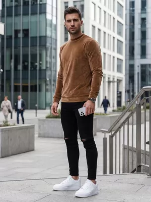 Herren-Sweatshirt DSTREET BX5530 KARAMELL