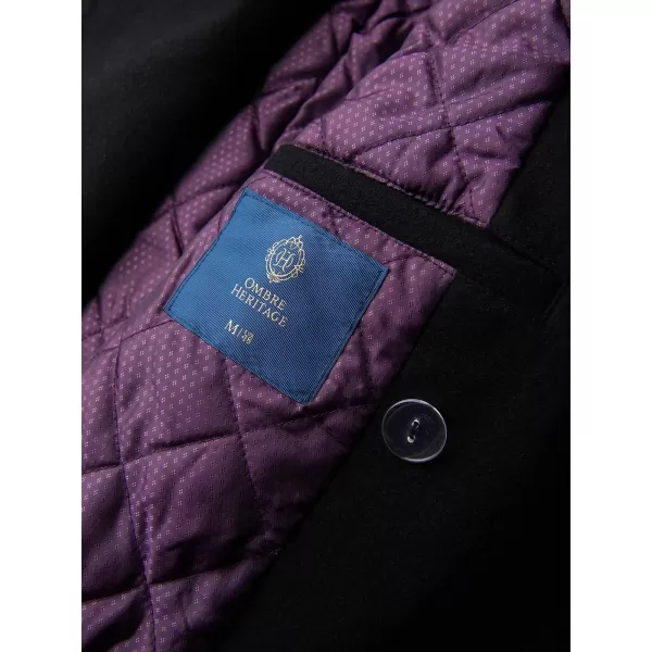  Herrenmantel OMBRE OM-COWC-0156 SCHWARZ 