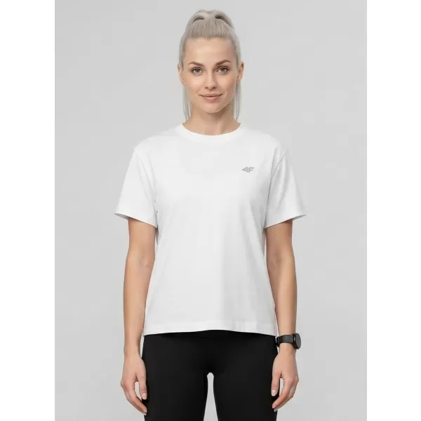  Damen-T-Shirt 4F WMM00TTSHF3310 WEIß 