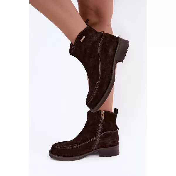  Damen-Stiefeletten BIG STAR SHOES UU274602 BRAUNE/BEIGE SCHATTEN 