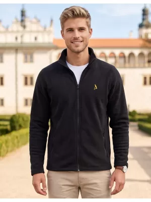 Fleece-Sweatshirt für Herren ALTISPORT ALM002852 SCHWARZ UND GOLD