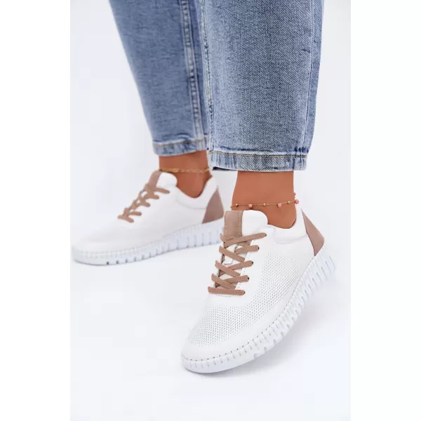 Damen-Stiefeletten ARTIKER 58C3083 WEIß/BRAUN 