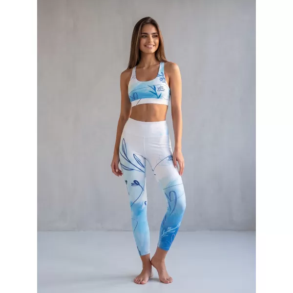  Lange Premium-Leggings für Damen (neue Größen) ALTISPORT VOJ/ALW083LEG05 WEIß BLAU 