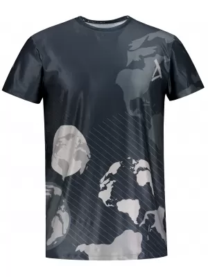 Herren Freizeithemd Premium ALTISPORT VOJ/ALM130TR06 SCHWARZ-GRAU