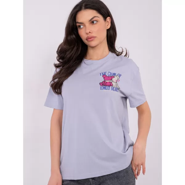  Damen-T-Shirt SUBLEVEL D12022AH02645Y LEUCHTENDES LILA 